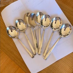 1938 Wallace 8-piece Personality Soup Spoon Slpl